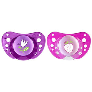 Chicco 00075035110000 Physio Air in Silicone, Ciuccio per Bimba, Rosa/Neutro - Ilgrandebazar