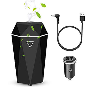 Rovtop Mini USB Diffusore Auto Umidificatore ultrasonico di Nero