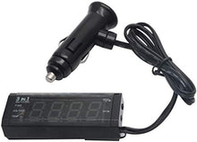 Carica l&#39;immagine nel visualizzatore di Gallery, Voltmetro auto 3 in 1 - Batteria di tensione / ora / termometro - Ilgrandebazar
