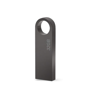 Chiavetta USB 32 GB, Mini PenDrive 32 giga (con Gancio) 32GB PEN Gray
