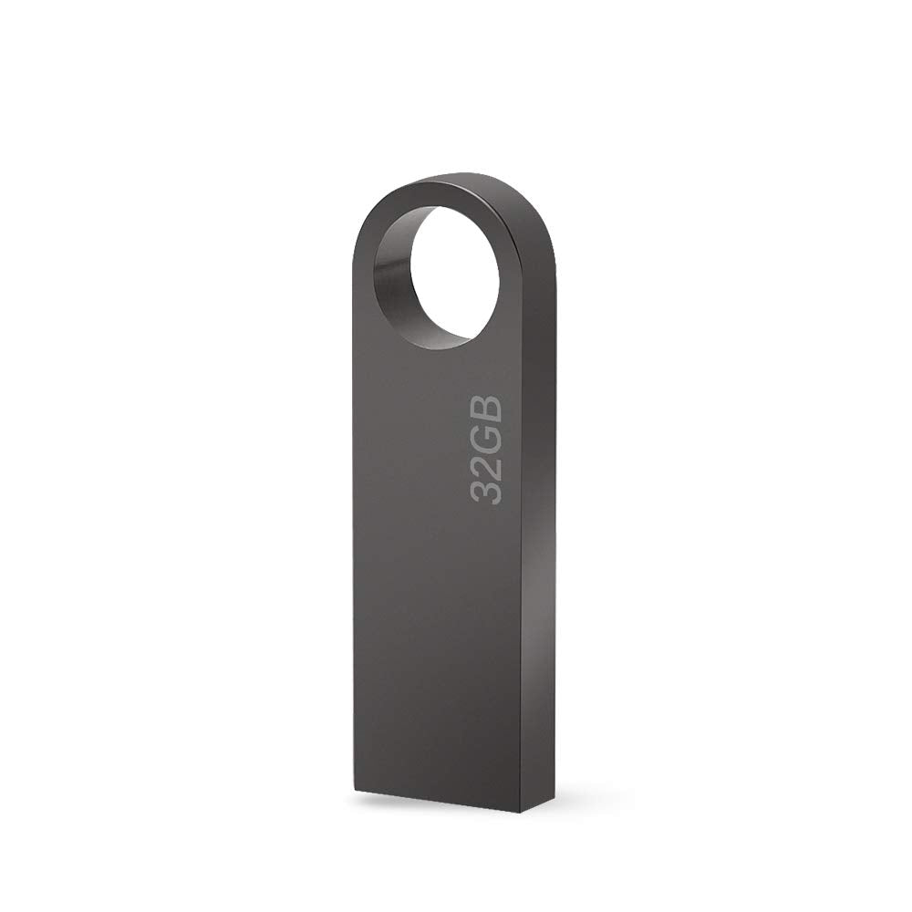 Chiavetta USB 32 GB, Mini PenDrive 32 giga (con Gancio) 32GB PEN Gray