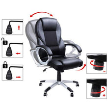 Carica l&#39;immagine nel visualizzatore di Gallery, SONGMICS Sedia da UfficioStabile, Resistente, 73 x 70 x 122 cm, Nero - Ilgrandebazar