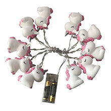 Carica l&#39;immagine nel visualizzatore di Gallery, Bobina di luci a LED alimentate a batteria, a forma cane, a Unicorno