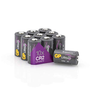 CR2 | Confezione da 10 Batterie al Litio 3V | Pile GP Extra x 10