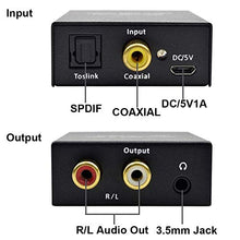 Carica l&#39;immagine nel visualizzatore di Gallery, AMANKA Digitale ad Analogico Convertitore Adattatore Audio Uscita 3.5mm da...