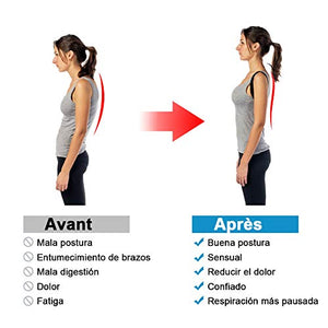 RIRGI Correttore di Postura Spalle Schiena Supporto, Fascia Traspirante L - Ilgrandebazar