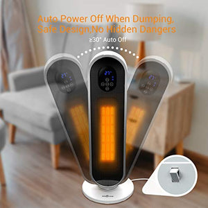 Termoventilatore Ceramica con Telecomando, PTC Riscaldatore Elettrico... - Ilgrandebazar