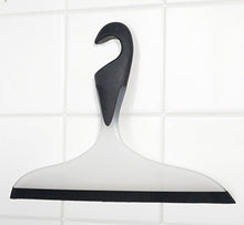 Carica l'immagine nel visualizzatore di Gallery, Wenko 18752100 Tira acqua per il bagno Loano - 17 x 23 cm, Bianco/Nero