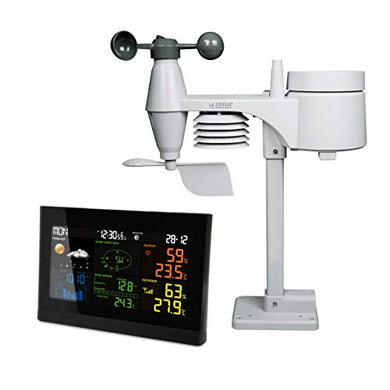La Crosse Technology WS1651-BLA Stazione Meteo, Nero - Ilgrandebazar