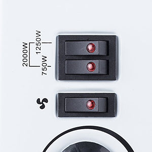 Tristar KA-5914 Stufa Elettrica Funzione Turbo, 2000 W, Bianco - Ilgrandebazar