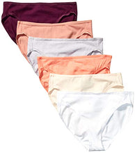 Carica l&#39;immagine nel visualizzatore di Gallery, Standard Cotton Stretch Hi-cut Brief Panty, 6-pack,...