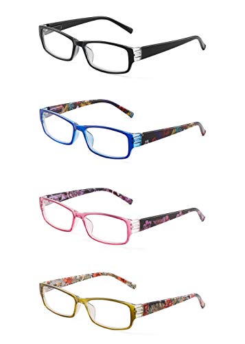 4 Pacco Occhiali da Lettura Donna Cerniera a +2.5, 4 Pacchi Colore Misto - Ilgrandebazar