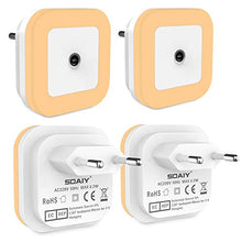 Carica l&#39;immagine nel visualizzatore di Gallery, SOAIY 4 Pezzi 0.5w Luce notturna LED bambini Lampada notturna... - Ilgrandebazar