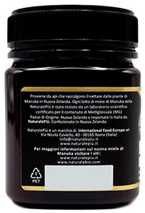 Miele di Manuka 400+ MGO 250 gr. Prodotto in Nuova Zelanda, Attivo e 250 g