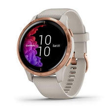 Carica l'immagine nel visualizzatore di Gallery, Garmin Venu - Smartwatch GPS, AMOLED, Music, Pay, Light Sand Rose Gold