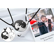 Carica l&#39;immagine nel visualizzatore di Gallery, Jovivi Collane di Coppia in Acciaio con Pendente a Forma Gatti Liscio - Ilgrandebazar