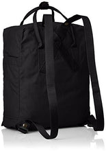 Carica l&#39;immagine nel visualizzatore di Gallery, Fjällräven Kånken, Zaini, Nero (Black), 16 L (38 x 27 x 13 cm)