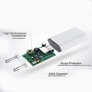 Carica Batteria Adattatore Spina EU, Caricabatterie 1A 5W, da Muro, Bianco... - Ilgrandebazar