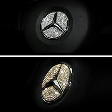 Carica l'immagine nel visualizzatore di Gallery, VDARK Mercedes Benz - Set di 3 Adesivi con Logo del Volante, 49 mm, argento