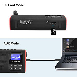Avantree SP850 Mini Radio Portatile FM, Radiolina Tascabile con Batteria...