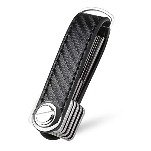 flintronic Organizzatore di Chiavi|Portachiavi in #5 Nero + Fibra Di Carbonio