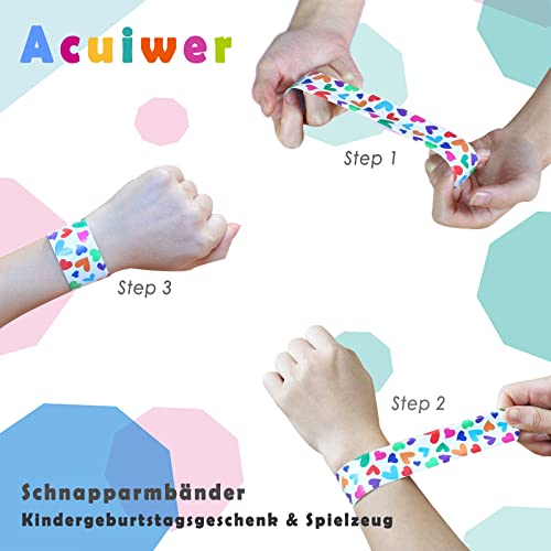 Braccialetti Slap 12 Pezzi Con 50 Adesivi - Regalo Divertente Per Bambini, Festa, Compleanni - Foto 8