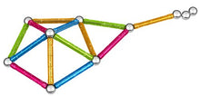 Carica l&#39;immagine nel visualizzatore di Gallery, Geomag- Glitter Colour Gioco di Costruzione Magnetico, 30 Pezzi, Multicolore
