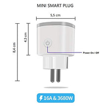 Carica l&#39;immagine nel visualizzatore di Gallery, Presa Intelligente EMC Italy | Spina WiFi con LED RGB e Monitor Consumo...