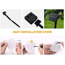 Carica l&#39;immagine nel visualizzatore di Gallery, Catena Luminosa Solare, QXMCOV Lanterne da Esterno LED 9.3Metri Bianco Caldo