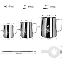 Carica l'immagine nel visualizzatore di Gallery, FlamGen Bricco per Latte in Acciaio Inox, Brocca Schiuma di 900ml/32oz