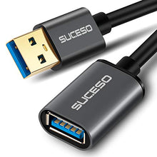 Carica l'immagine nel visualizzatore di Gallery, SUCESO Cavo Prolunga USB 3.0 [3M] Maschio A Femmina A 5Gbps Alta Velocit 3M