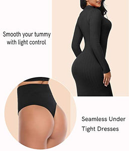 SLIMBELLE Tanga Guaina Mutande Contenitive Perizomi S(IT 32), Nero - Ilgrandebazar