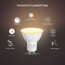 Carica l&#39;immagine nel visualizzatore di Gallery, LE Lampadina LED GU10 Intelligente WiFi, 4.5W Equivalente a Gu10 2 Pezzi - Ilgrandebazar