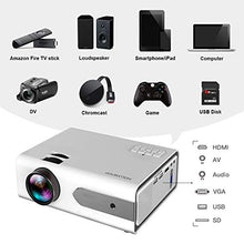 Carica l&#39;immagine nel visualizzatore di Gallery, HOLLYWTOP Home Theater Proiettori, Mini Proiettore Portatile, Video... - Ilgrandebazar