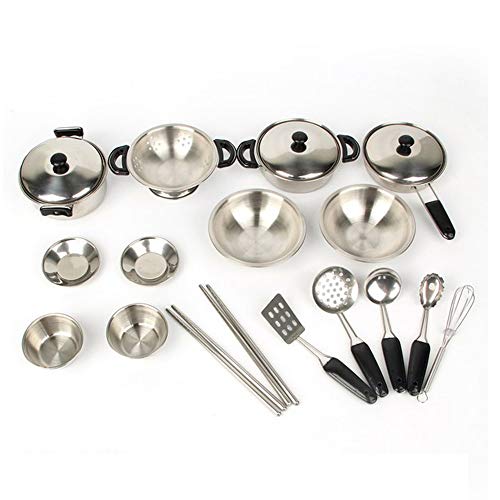 Giocattoli per Pentole Cucina Bambini, in Acciaio...