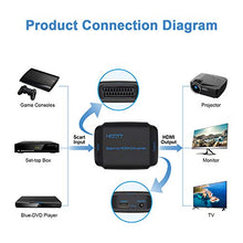 Carica l'immagine nel visualizzatore di Gallery, MISOTT Convertitore da Scart a HDM, Ingresso Uscita HDMI Adattatore,... - Ilgrandebazar