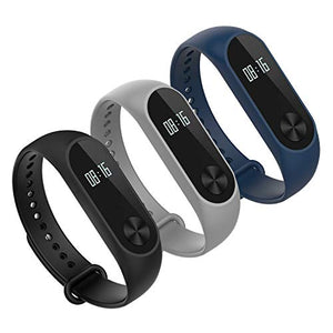 Hianjoo Cinturino Compatibile per Xiaomi Mi Band Blu Navy, Grigio, Nero - Ilgrandebazar
