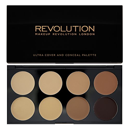 Makeup Revolution Ultra Cover & Nascondere Palette Medium Dark, 10 G - Ilgrandebazar