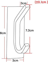Carica l'immagine nel visualizzatore di Gallery, ZUNTO 4 Pezzi Ganci Appendiabiti Adesivi Portasciugamani da Parete Porta...