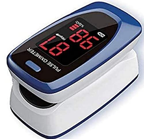 Gima SATURIMETRO OXY-2, Pulsoximetro da Dito, Portatile, Professionale, Rileva Saturazione e Battito, 2 Pile AAA incluse, Allarmi Visivi e Acustici, Display LED, Lingue GB, FR, IT, ES, PT