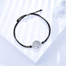 Carica l&#39;immagine nel visualizzatore di Gallery, J.Endéar Albero Della vita Braccialetti Donna, Vero Argento 925 Bracciale... - Ilgrandebazar