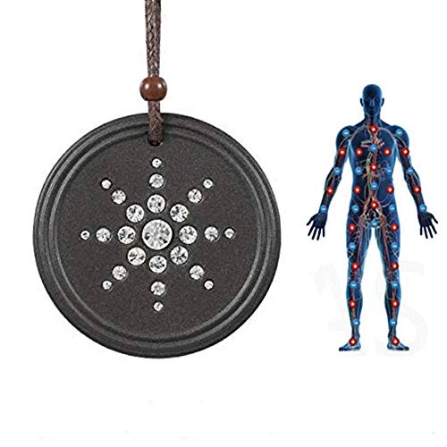 Scalar Energy Balance Necklace EMF Protection Anti Radiation Shield Volcanic...