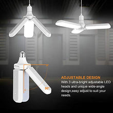 Carica l&#39;immagine nel visualizzatore di Gallery, Gezee Fan blade shape LED Lampadine, 45W (4500 Lumen), 6500K Bianco...