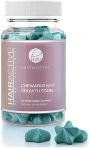 Hairworthy - Masticabile ad azione rapida crescita capelli vitamine. 1 Mese - Ilgrandebazar