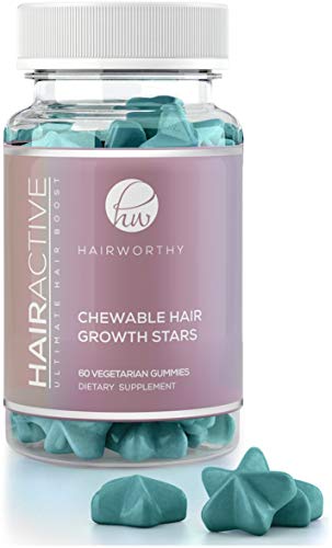Hairworthy - Masticabile ad azione rapida crescita capelli vitamine. 1 Mese - Ilgrandebazar