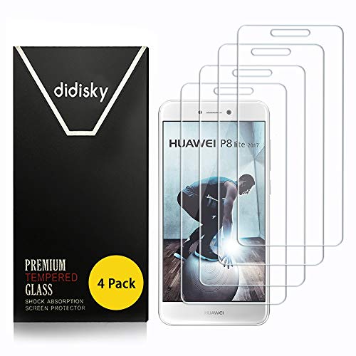 Didisky Pellicola Protettiva in Vetro Temperato per Huawei P8 Lite 2017, [4... - Ilgrandebazar