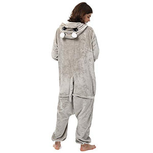 Katara 1744 Kigurumi Unisex Altezza corporea 165-175cm, Ippopotamo Grigio - Ilgrandebazar