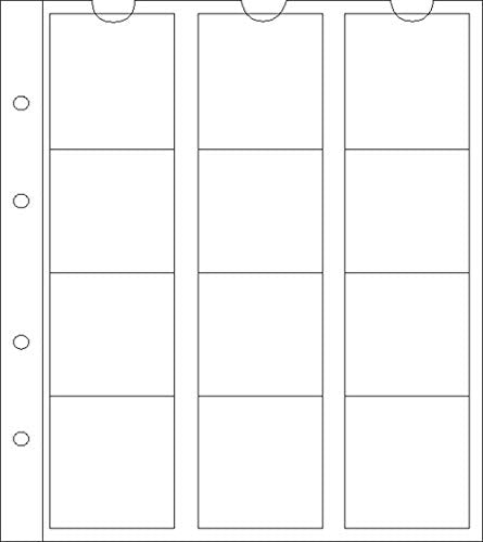 5 Numismatic Prophila Kobra Coin Sheets, 12 Pockets up to 44 mm Diameter - Ilgrandebazar