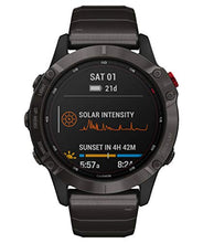 Carica l&#39;immagine nel visualizzatore di Gallery, Garmin fēnix 6 Pro Solar, 47mm Grigio Ardesia con Cinturino Nero - GPS...