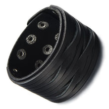 Carica l&#39;immagine nel visualizzatore di Gallery, COOLSTEELANDBEYOND Multi-strand, Uomo Braccialetto di Cuoio, Cuoio Fascia di... - Ilgrandebazar